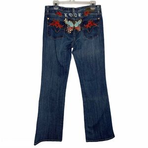 Vigoss Embroidered Butterfly Jeans
